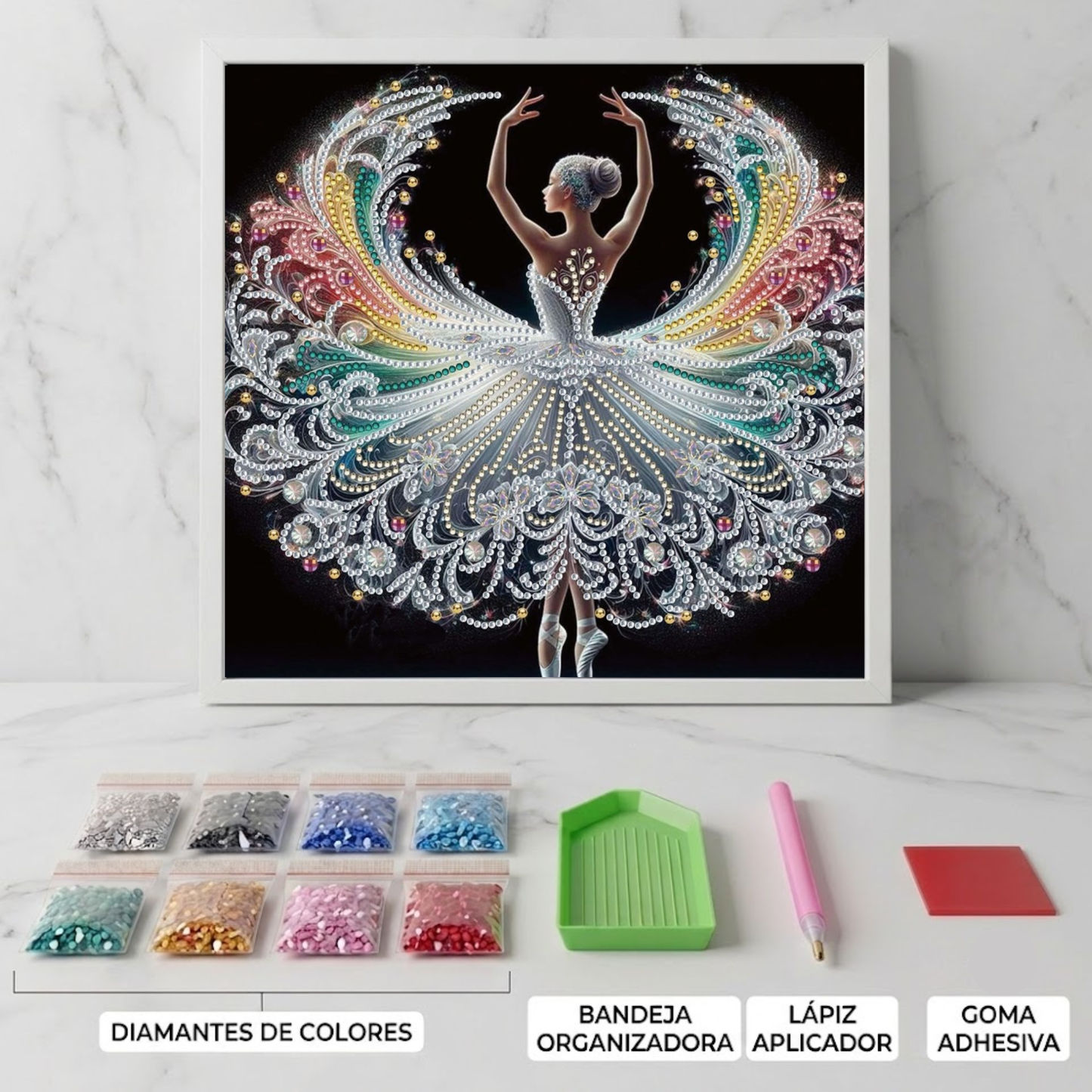 Bailarina de Cristal - Kit de Pintura de Diamantes 5D Premium
